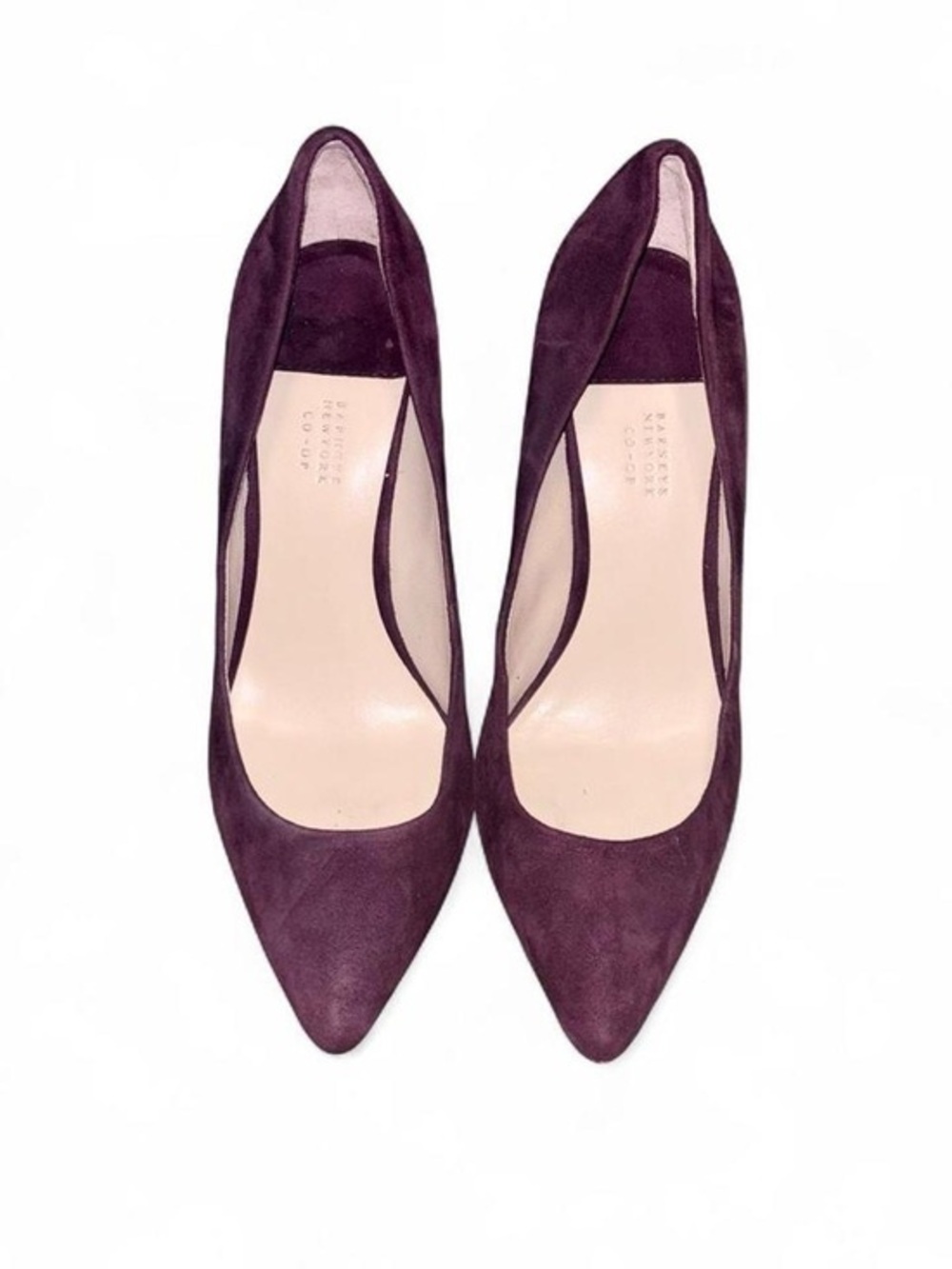 BARNEYS NEW YORK CO-OP Purple Suede High Heel Pumps - 8.5